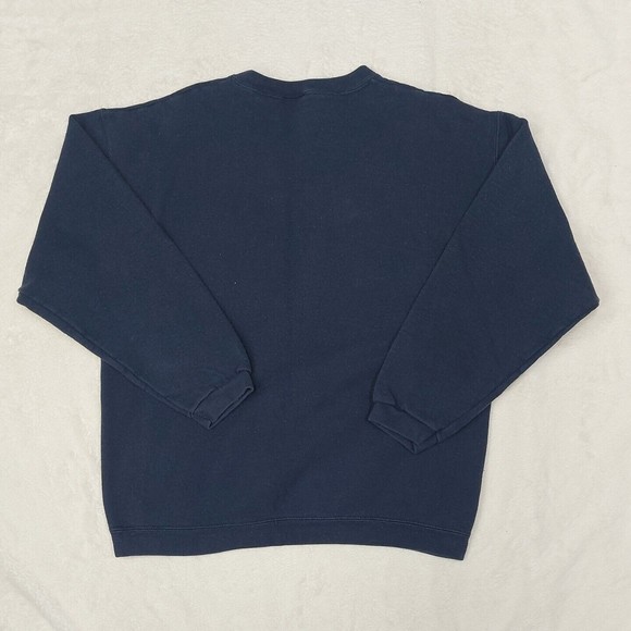 Vintage Cleveland Indians USA Made Majestic Tag Navy Blue Crewneck Size Large - Picture 9 of 9